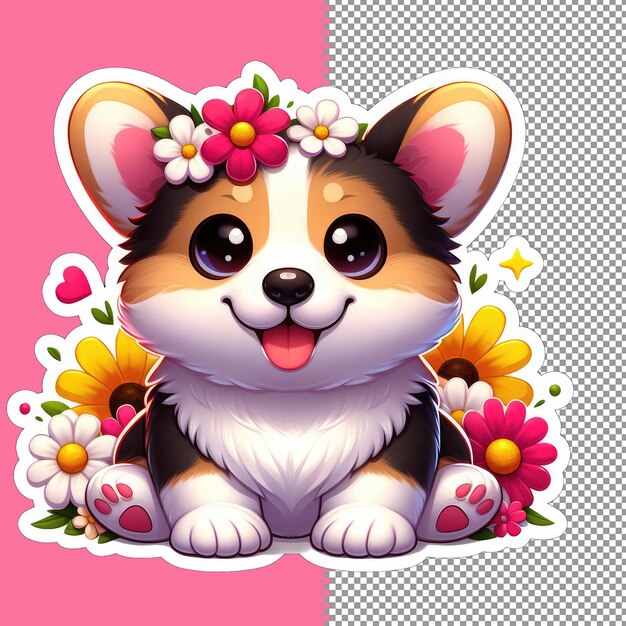 PSD puppy vector art brincalhão png