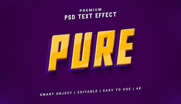 PSD pure text effect generator