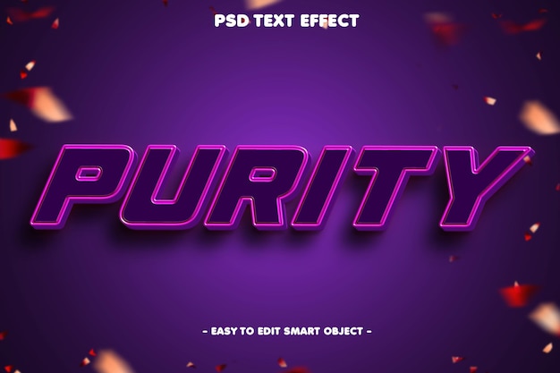 Purity Ramadan Kareem Efecto de texto islámico editable