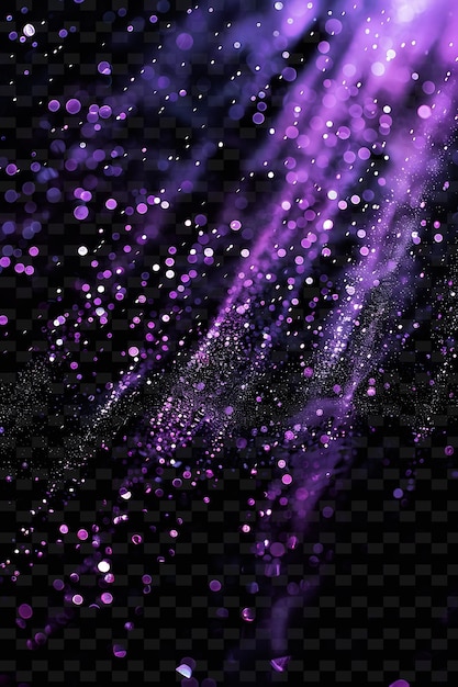 PSD purple and pink glitters on a black background