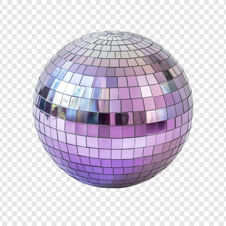 PSD purple disco ball a sparkling celebration