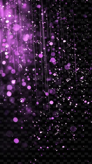 PSD purple glitters on a black background