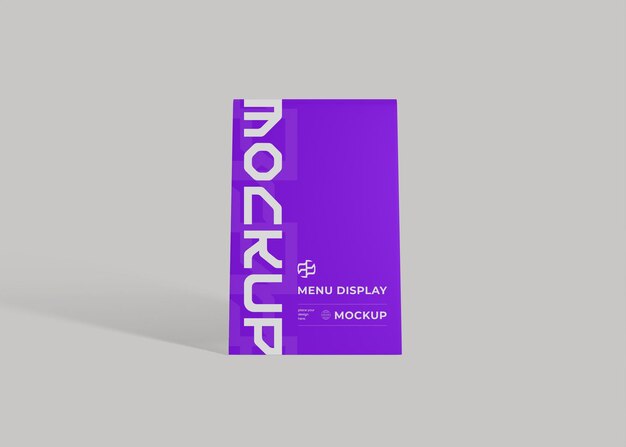 Purple Menu Display Mockup
