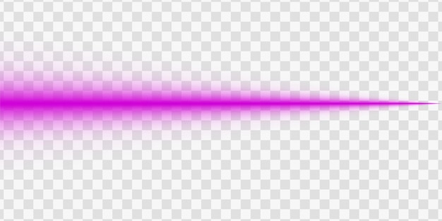 Purple pink glowing neon laser beam horizontal stripe gradient lighting lines transparent background