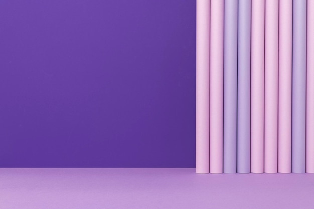 Purple product backdrop mockup pop color theme psd