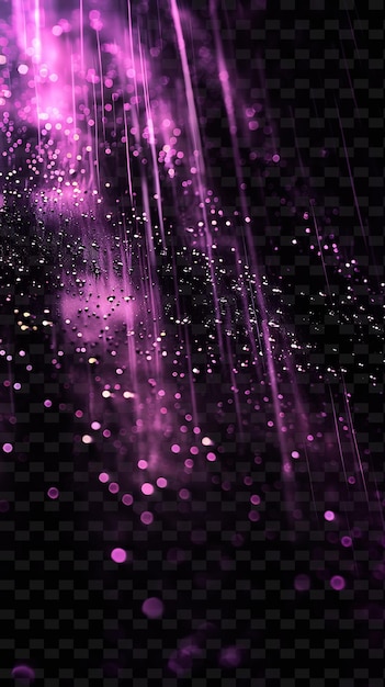 PSD purple water drops on a black background
