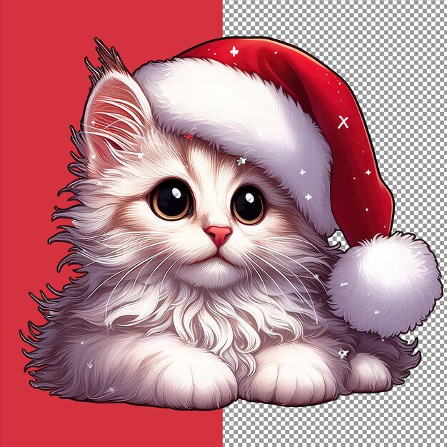 PSD le purrson adorable du père noël