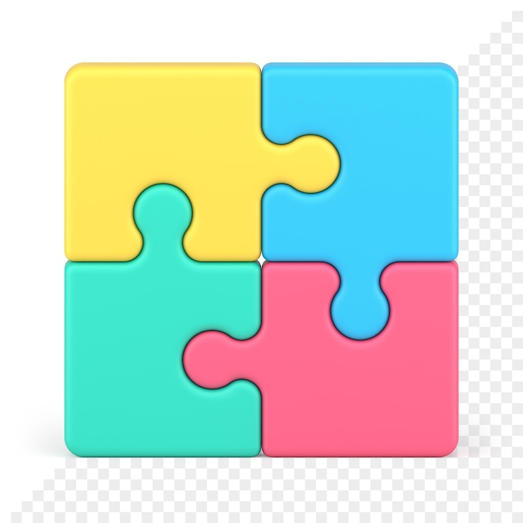 PSD puzzle 3d icona