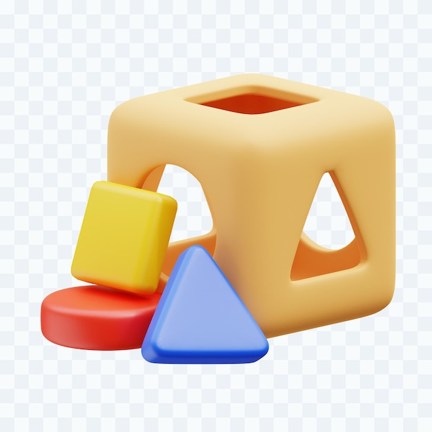Puzzle Box 3D-Illustration