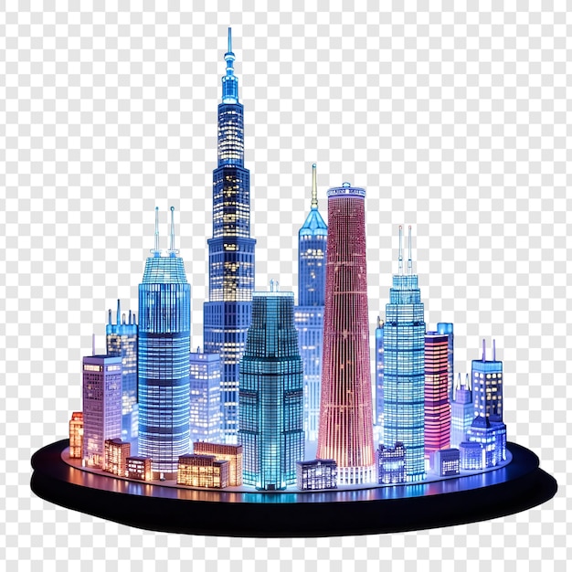 Puzzle du paysage urbain lumineux