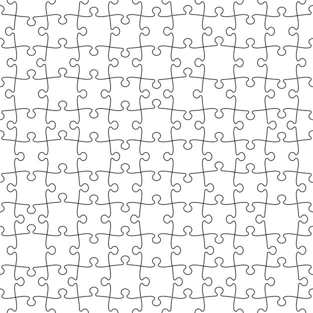puzzle grid 100 pieces seamless pattern isolated