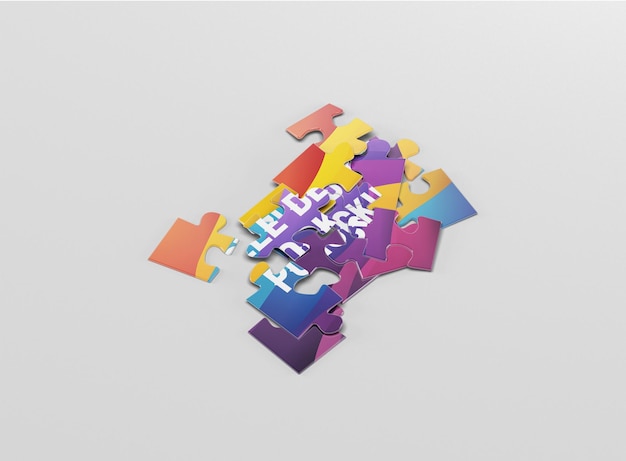 Puzzleteile Mockup