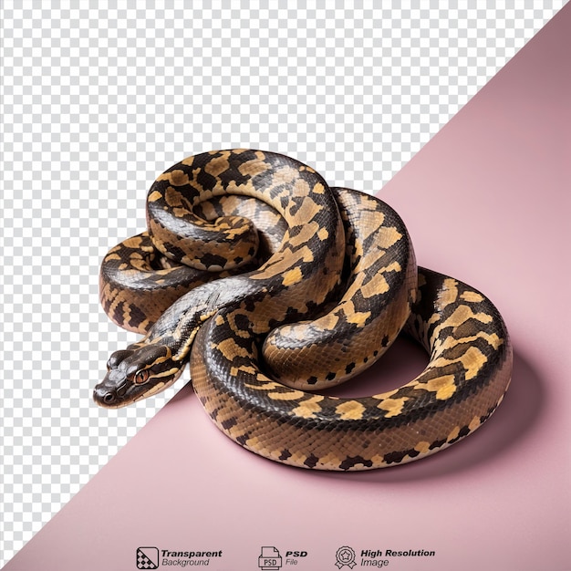 Python isolé sur fond transparent