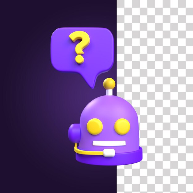 Q&A 3D avec l'icône Bot