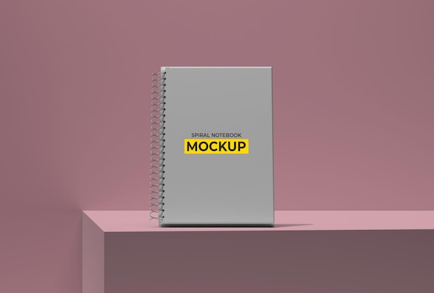 Quaderno a spirale Mockup design