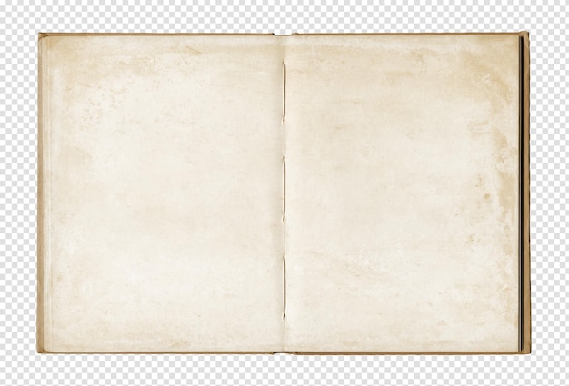 Quaderno aperto vuoto vintage