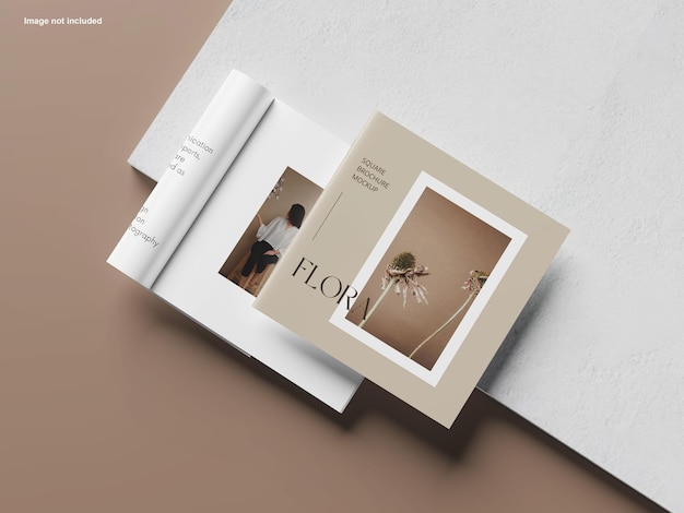 Quadratische Broschüre Mockup