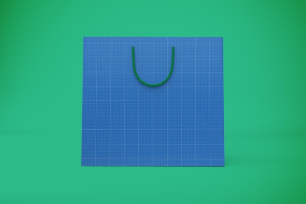 Quadratische tasche mockup