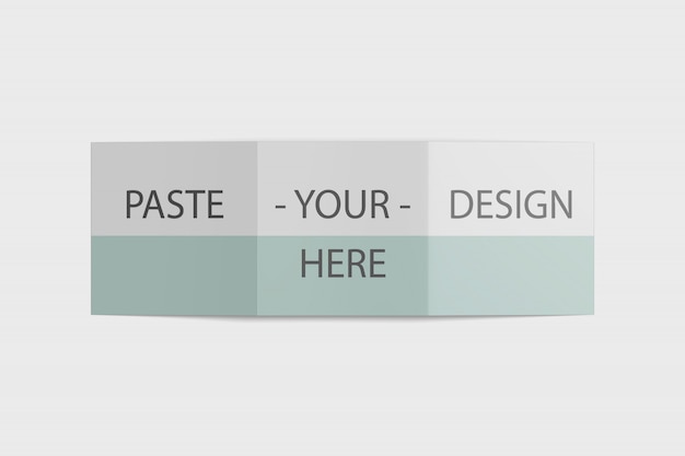 PSD quadratisches dreifach gefaltetes broschürenmodell free psd