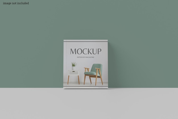 Quadratisches magazin-mockup