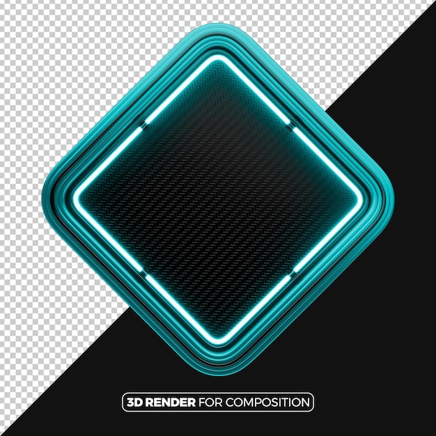 Quadro con neon per la composizione