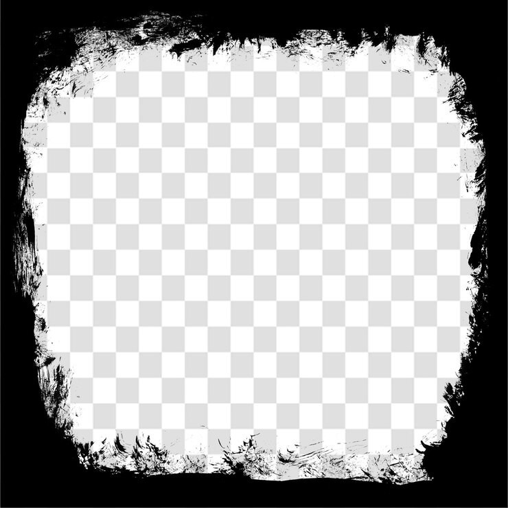 PSD quadro de cartaz grunge para uso em projetos de colagem de estilo cinematográfico isolados em um fundo transparente