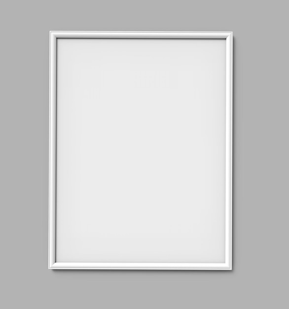 PSD quadro de fotografia branco