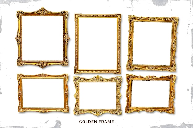 Quadro de fotografia dourado