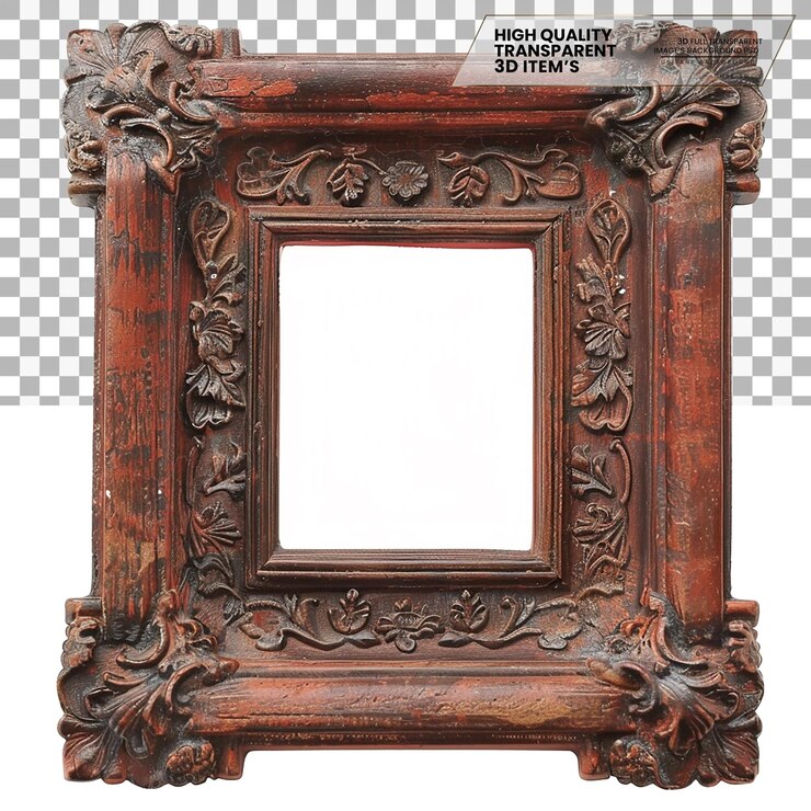 PSD quadro de imagem um quadro usado para exibir fotografias em fundo transparente