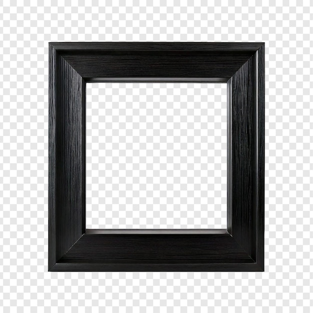 Quadro de madeira quadrado preto