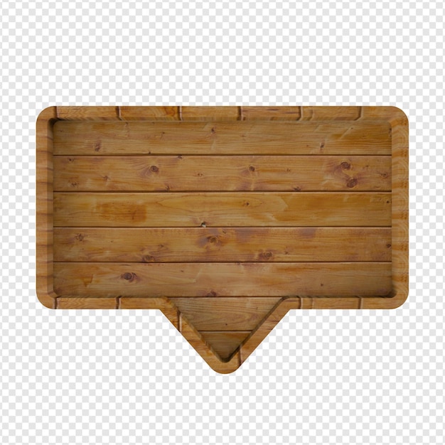 Quadro di legno di base 3D