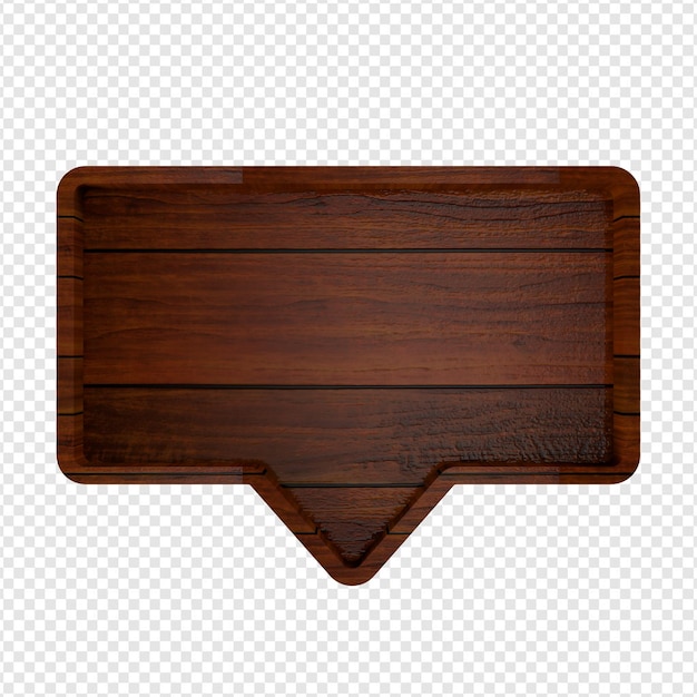 Quadro di legno di base 3D