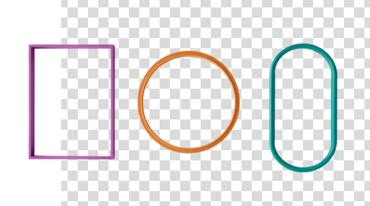 PSD quadro elegante em fundo transparente