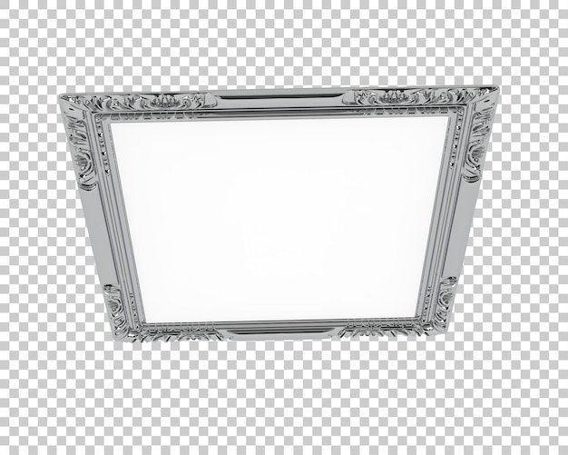 Quadro isolado em fundo transparente ilustração de renderização 3d