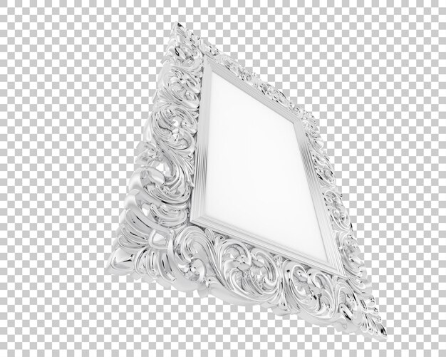 PSD quadro isolado em fundo transparente ilustração de renderização 3d