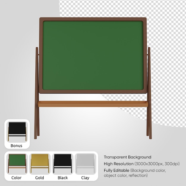 Quadro-negro 3D