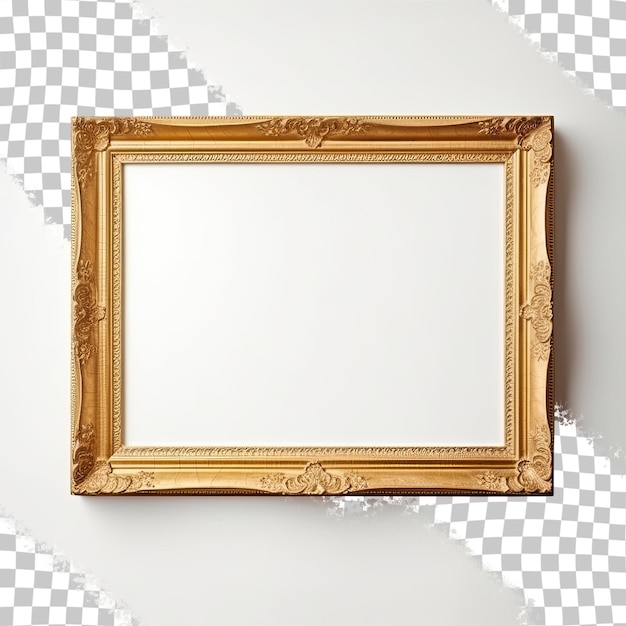PSD quadro para pinturas espelhos ou fotos com um toque dourado