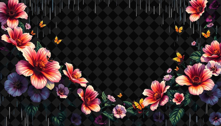 PSD quadro pixelato su sfondo nero scintillante con decorazione di gioco pixelata vivace e altamente isolata