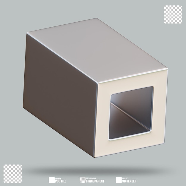 Quadro quadrato di illustrazione 3D