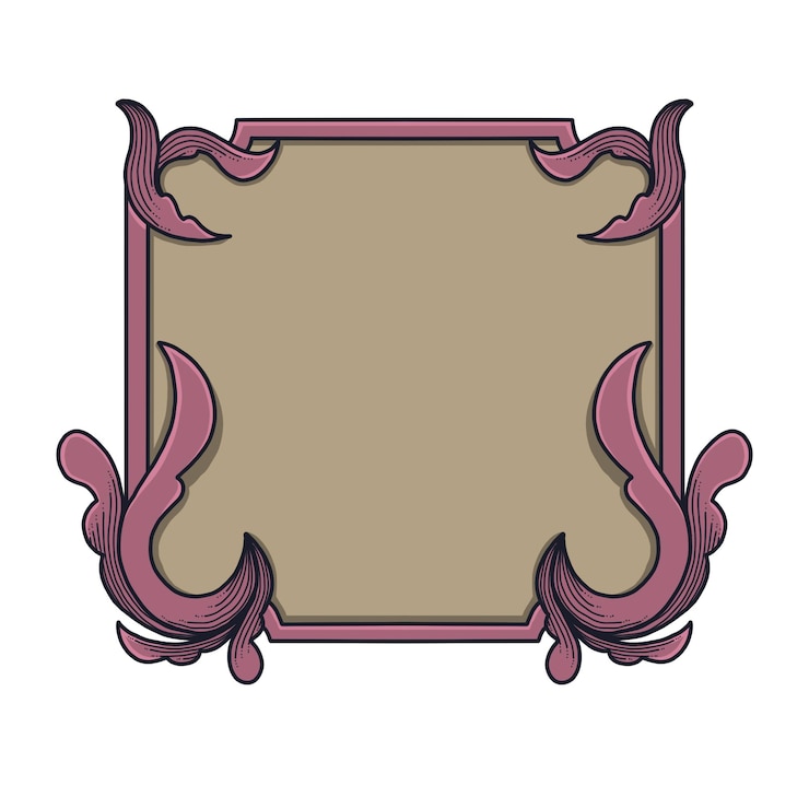 PSD quadro rosa