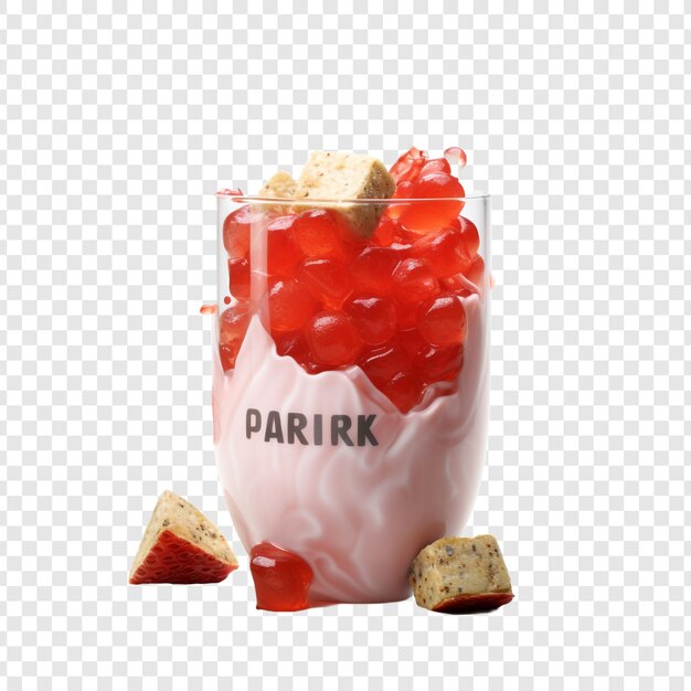 Quark aislado en un fondo transparente