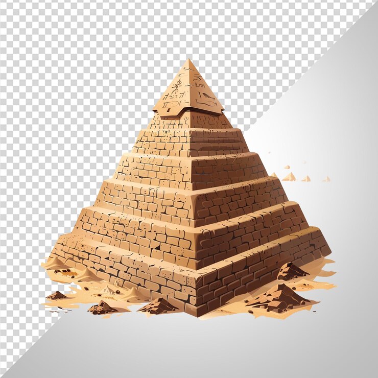 PSD qué bonito clipart de la pirámide png