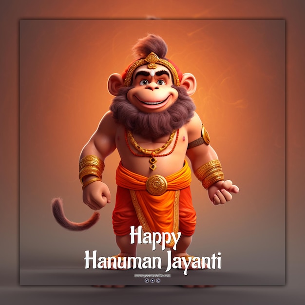 Qué hermoso, feliz hanuman jayanti, el festival indio.