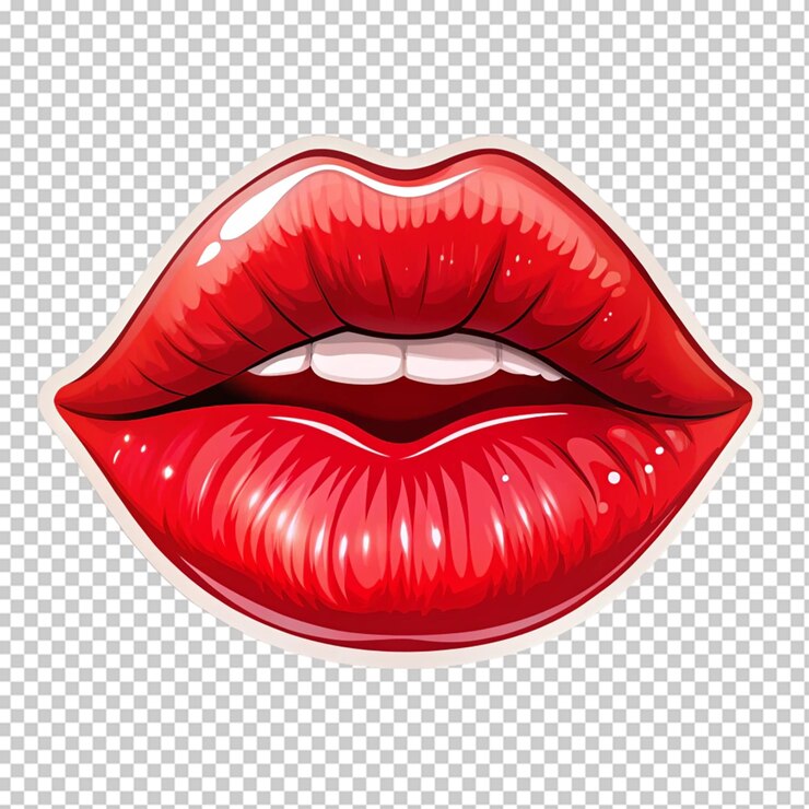PSD qué pegatina para los labios.