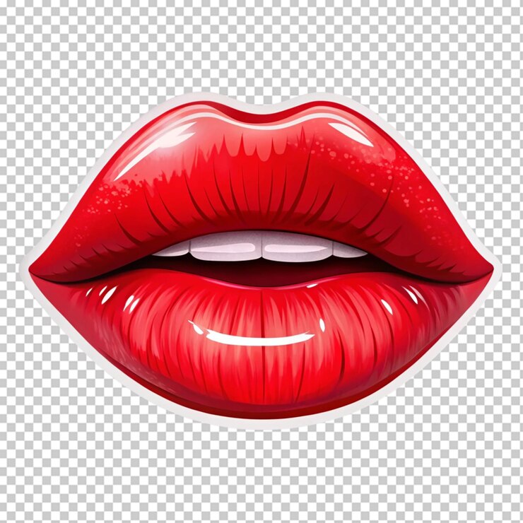 PSD qué pegatina para los labios.