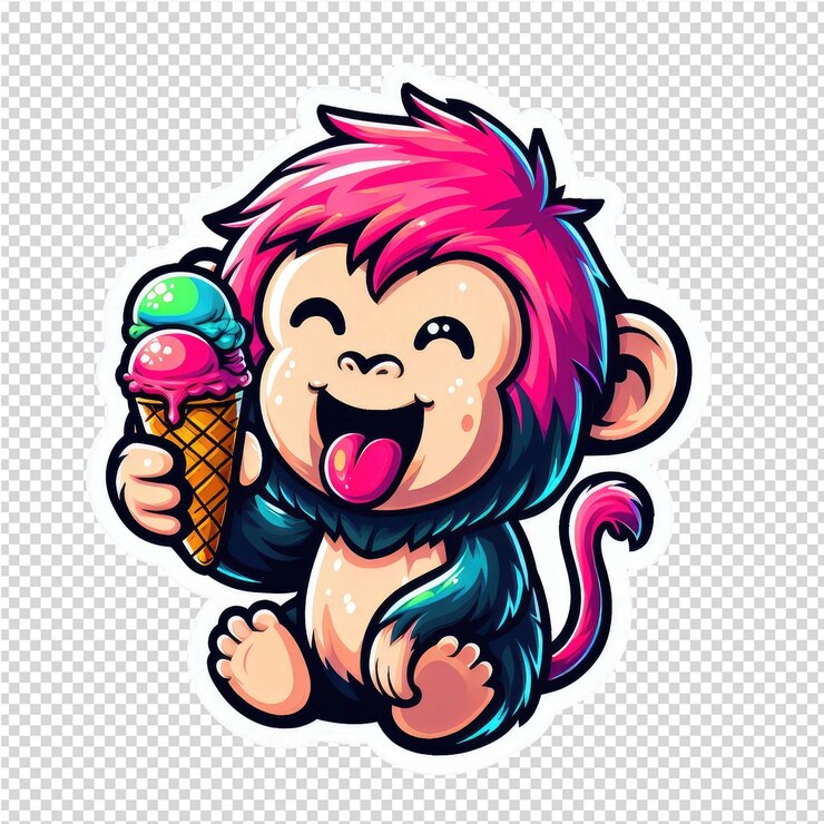 PSD qué pegatina tan linda y adorable.
