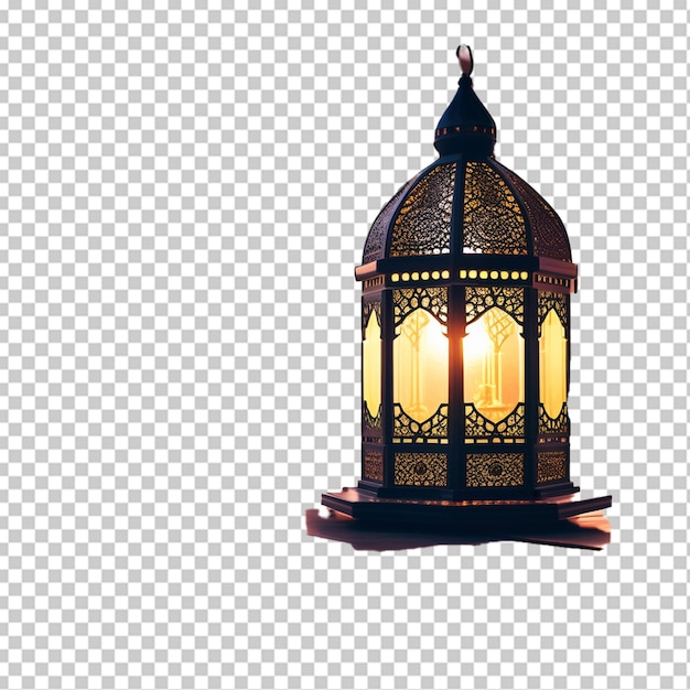 PSD que ramadán kareem eid mubarak traiga alegría a su vida y que tenga una foto gratuita tomada con la lámpara de la mezquita por la noche