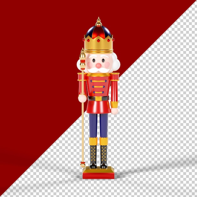 Quebra-nozes isolado renderização em 3d