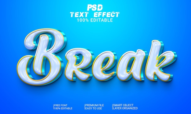 Quebrar arquivo psd de efeito de texto 3d