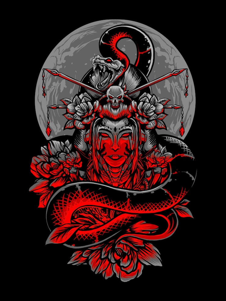 PSD queen of geisha